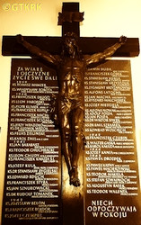 HAROŃSKI Leo - Commemorative plaque, Christ the King cathedral, Katowice, source: own collection; CLICK TO ZOOM AND DISPLAY INFO