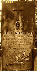 WITKOWSKI Joseph - Tomb, parish cemetery, Kiełczyna, source: www.zapalzniczpamieci.pl, own collection; CLICK TO ZOOM AND DISPLAY INFO