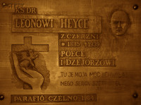 HEYKE Leo - Commemorative plaque, parish church, Kielno, source: www.kaszubi.pl, own collection; CLICK TO ZOOM AND DISPLAY INFO