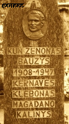 BAUŽYS Zeno - Cenotaph, parish cemetery, Kernavė, Lithuania, source: angelorum.lt, own collection; CLICK TO ZOOM AND DISPLAY INFO