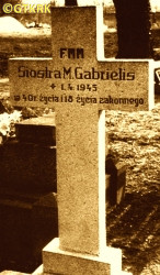 BALLESTREM von Monica (Sr Gabrielis) - Tombstone, parish cemetery, Kietrz, source: sbc.org.pl, own collection; CLICK TO ZOOM AND DISPLAY INFO