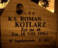 KOTLARZ Roman - Tombstone, parish cemetery, Koniemłoty, source: zspolaniec.pl, own collection; CLICK TO ZOOM AND DISPLAY INFO