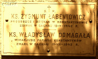 DOMAGAŁA Vladislav - Grave plague, Birth of the Virgin Mary church, Konstantynów Łódzki, source: panaszonik.blogspot.com, own collection; CLICK TO ZOOM AND DISPLAY INFO