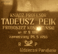PEIK Jude Thaddeus - Commemorative plaque, St Peter and St Paul church, Kostrzyń, source: www.parafia-kostrzyn.pl, own collection; CLICK TO ZOOM AND DISPLAY INFO