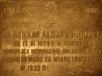 PUPPEL Louis - Commemorative plaque, St Nicholas the Bishop parish church, Kowalewo Pomorskie, source: www.parafia.kowalewopomorskie.pl, own collection; CLICK TO ZOOM AND DISPLAY INFO