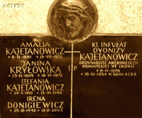 KAJETANOWICZ Dennis (Fr Roman) - Commemorative plaque, cenotaph, Rakowicki cemetery, Kraków, source: wiki.ormianie.pl, own collection; CLICK TO ZOOM AND DISPLAY INFO