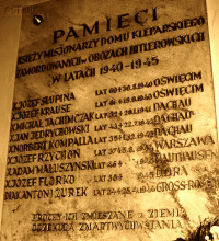 KRAUZE Joseph - Commemorative plaque, Vincentian Fathers’ church, Cracow, source: www.miejscapamiecinarodowej.pl, own collection; CLICK TO ZOOM AND DISPLAY INFO