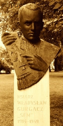 GURGACZ Vladislav - Commemorative bust, Jordan Park, Cracow, source: niezlomniwparkujordana.wordpress.com, own collection; CLICK TO ZOOM AND DISPLAY INFO