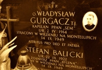 GURGACZ Władysław - Tablica nagrobna, cmentarz Rakowicki, Kraków, źródło: bursa.jezuici.pl, zasoby własne; KLIKNIJ by POWIĘKSZYĆ i WYŚWIETLIĆ INFO