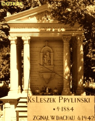 PRYLIŃSKI Lester (Fr Casimir) - Tomb (cenotaph), Rakowicki Cemetery, Cracow; source: thanks to Mr Andrew W. Pacyna's kindness (private correspondence, 20.05.2019), own collection; CLICK TO ZOOM AND DISPLAY INFO