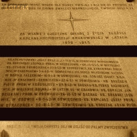 ARCHUTOWSKI Joseph - Commemorative plaque, Marian basilica, Cracow; source: thanks to Ms Barbara Wójtowicz, own collection; CLICK TO ZOOM AND DISPLAY INFO