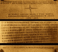 SZOTT Francis - Commemorative plaque, Marian basilica, Cracow; source: thanks to Ms Barbara Wójtowicz, own collection; CLICK TO ZOOM AND DISPLAY INFO