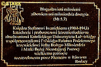 IWANICKI Steven - Commemorative plaque, parish church, Kremyenets, source: www.kul.pl, own collection; CLICK TO ZOOM AND DISPLAY INFO