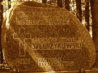 JAŁBRZYKOWSKI Anthony Romualdo - Commemorative stone, execution site, forrest by Krzywe village, source: www.wigry.win.pl, own collection; CLICK TO ZOOM AND DISPLAY INFO
