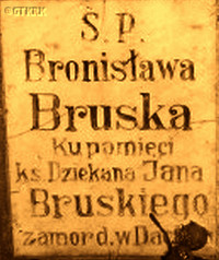 BRUSKI John - Cenotaph, parish cemetery, Łąg, source: zbyneks.blox.pl, own collection; CLICK TO ZOOM AND DISPLAY INFO