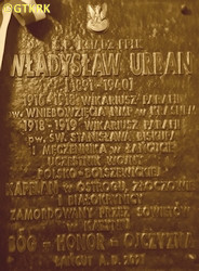 URBAN Vladislav Michael - Commemorative plaque, St Stanislaus the Bishop and Martyr church, Łańcut, source: www.powiatlancut.pl, own collection; CLICK TO ZOOM AND DISPLAY INFO