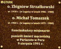 TOMASZEK Michał - Tablica pamiątkowa, kościół pw. św. Jana, Legnica, źródło: pl.m.wikipedia.org, zasoby własne; KLIKNIJ by POWIĘKSZYĆ i WYŚWIETLIĆ INFO