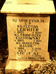 RAUHUT Augustine Michael - Tomb, cemetery, Leszno, source: www.wtg-gniazdo.org, own collection; CLICK TO ZOOM AND DISPLAY INFO