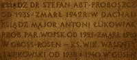 ABT Steven - Commemorative plaque, St Nicholas basilica, Leszno; source: thanks to Msg John Majchrzak kindness, own collection; CLICK TO ZOOM AND DISPLAY INFO
