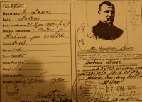 LEUSZ Anthony - ID document; source: thanks to Ms Dorota Rudzińskai kindness, own collection; CLICK TO ZOOM AND DISPLAY INFO