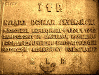 SZYMAŃSKI Roman Clement - Commemorative plaque, parish church, Lewków, source: www.lewkow.parafia.info.pl, own collection; CLICK TO ZOOM AND DISPLAY INFO