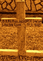 GĄSIOREK Steven - Tomb, Polish military hospital, Loreto, Italy, source: docplayer.pl, own collection; CLICK TO ZOOM AND DISPLAY INFO