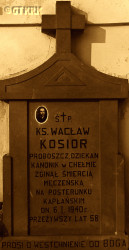 KOSIOR Vaclav Justin - Epitaph, cemetery chappel, Lubartów, source: fotopolska.eu, own collection; CLICK TO ZOOM AND DISPLAY INFO