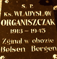 ORGANISZCZAK Władysław - Tablica nagrobna, cenotaf, cmentarz parafialny, Lubiń, źródło: billiongraves.com, zasoby własne; KLIKNIJ by POWIĘKSZYĆ i WYŚWIETLIĆ INFO