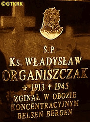 ORGANISZCZAK Władysław - Tablica nagrobna (2020), cenotaf, cmentarz parafialny, Lubiń, źródło: billiongraves.com, zasoby własne; KLIKNIJ by POWIĘKSZYĆ i WYŚWIETLIĆ INFO