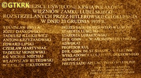 NIECHAJ Michael - Commemorative plaque, execution site, Lublin Castle, source: www.miejscapamiecinarodowej.pl, own collection; CLICK TO ZOOM AND DISPLAY INFO