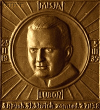 STREICH Stanislav Kostka - Commemorative medal, first parish missions, Luboń, 1939, source: wiescilubonskie.pl, own collection; CLICK TO ZOOM AND DISPLAY INFO