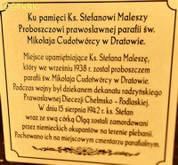 MALESZA Stefan - Tablica informacyjna, Ludwin, źródło: gminaludwin.pl, zasoby własne; KLIKNIJ by POWIĘKSZYĆ i WYŚWIETLIĆ INFO