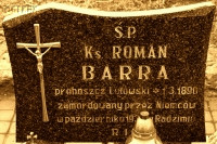 BARRA Roman - Grave-cenotaph, parish cemetery, Lutowo, source: groby.radaopwim.gov.pl, own collection; CLICK TO ZOOM AND DISPLAY INFO