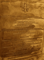 BAZEWICZ Boleslav - Henry Sławik and his collaborators commemorative plaque, Mauthausen-Gusen concentration camp, source: www.sprawiedliwi.org.pl, own collection; CLICK TO ZOOM AND DISPLAY INFO
