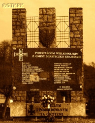 NIEDBAŁ Felix - Commemorative plaque in monument to heroes of Greater Poland Uprising, Miasteczko Krajeńskie, source: www.polskaniezwykla.pl, own collection; CLICK TO ZOOM AND DISPLAY INFO