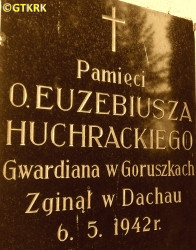 HUCHRACKI Joseph (Fr Eusebius) - Commemorative plaque, monastery, Miejska Górka - Goruszki, source: commons.wikimedia.org, own collection; CLICK TO ZOOM AND DISPLAY INFO