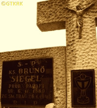 SIEGEL Bruno Alexander - Tomb, parish cemetery, Miłakowo, source: www.milakowo.ofm.pl, own collection; CLICK TO ZOOM AND DISPLAY INFO