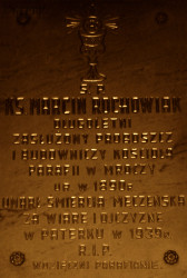 ROCHOWIAK Martin - Commemorative plaque, parish church, Mrocza; source: thanks to Mr Zbigniew Pyszka's kindness, own collection; CLICK TO ZOOM AND DISPLAY INFO