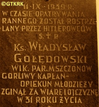 GOŁĘDOWSKI Władysław - Tablica pamiątkowa, kościół pw. św. Jana Chrzciciela, Mszczonów, źródło: www.rowery.olsztyn.pl, zasoby własne; KLIKNIJ by POWIĘKSZYĆ i WYŚWIETLIĆ INFO