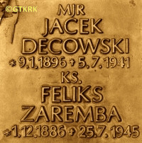 ZAREMBA Felix - Tombstone, Polish War Cemetery, Murnau am Staffelsee, source: polskiegroby.pl, own collection; CLICK TO ZOOM AND DISPLAY INFO