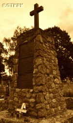 BARADYN Joseph - Commemorative monument to the murdered in 1943, Catholic parish cemetery, Naliboki, source: www.radzima.org, own collection; CLICK TO ZOOM AND DISPLAY INFO