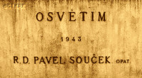 SOUĆEK John Baptist (Fr Paul) - Commemorative plaque, momument, Nová Říše, source: www.vets.cz, own collection; CLICK TO ZOOM AND DISPLAY INFO