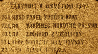 HRACHOVSKÝ Francis (Fr Norbert) - Cenotaph, commemorative plaque, Nová Říše, source: www.vets.cz, own collection; CLICK TO ZOOM AND DISPLAY INFO