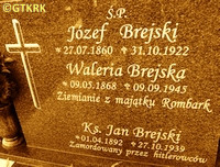 BREJSKI Jan Kazimierz - Tablica nagrobna, cenotaf?, cmentarz parafialny, Nowa Cerkiew, źródło: nowacerkiew.grobonet.com, zasoby własne; KLIKNIJ by POWIĘKSZYĆ i WYŚWIETLIĆ INFO