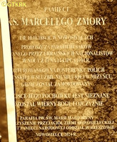 ZMORA Marcel - Commemorative plaque, St Mary Magdalene parish church, Nowosielce, source: radiofara.pl, own collection; CLICK TO ZOOM AND DISPLAY INFO