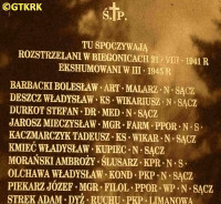 DRWAL Franciszek - Tablica pamiątkowa, Stary Cmentarz, Nowy Sącz, źródło: www.sadeczanin.info, zasoby własne; KLIKNIJ by POWIĘKSZYĆ i WYŚWIETLIĆ INFO