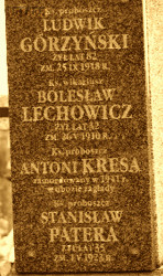 KRESA Anthony - Commemorative plaque, cenotaph, parish cemetery, Okrzeja, source: zastawie-netau.net, own collection; CLICK TO ZOOM AND DISPLAY INFO