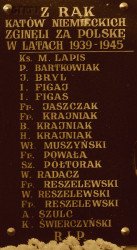 LAPIS Marian - Commemorative plaque, All Saints parish church, Orchowo, source: www.polskaniezwykla.pl, own collection; CLICK TO ZOOM AND DISPLAY INFO