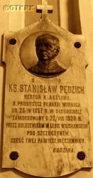 PĘDZICH Stanislav - Commemorative plaque, St Andrew church, Ostrołęka, source: e-grajewo.pl, own collection; CLICK TO ZOOM AND DISPLAY INFO