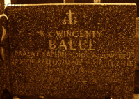 BALUL Vincent - Tombstone, parish cemetary, Piaseczno, source: www.genealogia.okiem.pl, own collection; CLICK TO ZOOM AND DISPLAY INFO